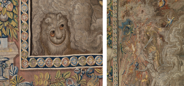 Details showing a demon and death