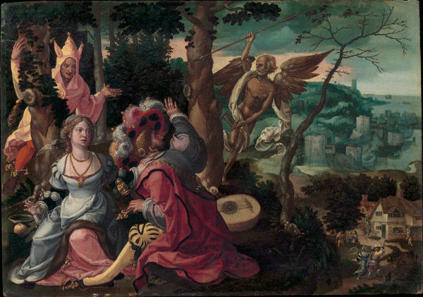 Lovers Surprised by a Fool and Death