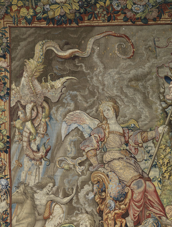 Detail of Gluttony, from Gluttony from the Seven Deadly Sins tapestry series. Designed by Pieter Coecke van Aelst, ca. 1532–34