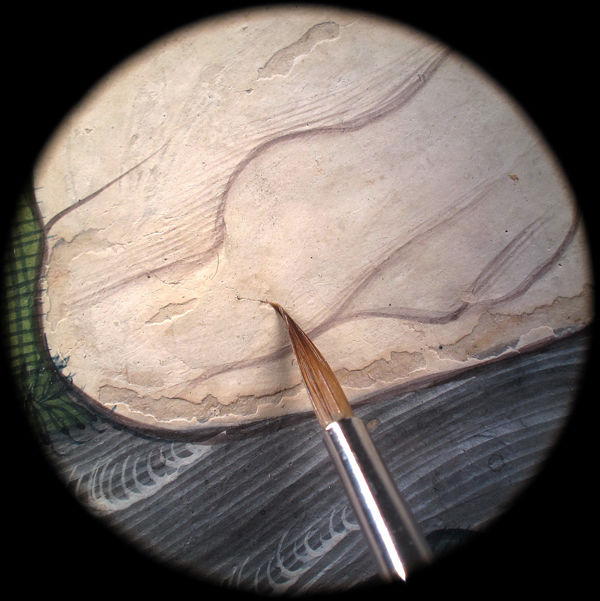 Figure 5.  x100 photomicrograph magnification of the consolidation technique