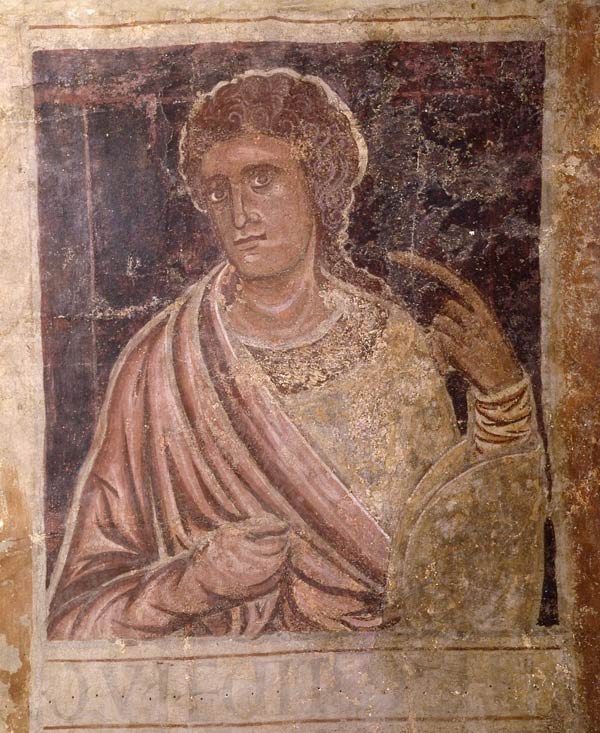 "Portrait" of the Patriarch Joseph, from the chapter house of Santa María de Sigena, 1196-1208. Fresco transferred to canvas. Museu Nacional d’Art, Barcelona. Image Courtesy the Metropolitan Museum of Art.