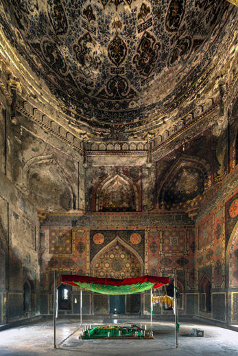 Painted interior of the Tomb of Ahmad Shah Bahmani I, Bidar, ca. 1436