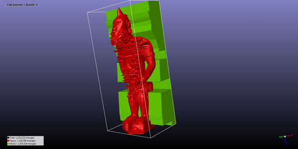 Later version of the mold design
