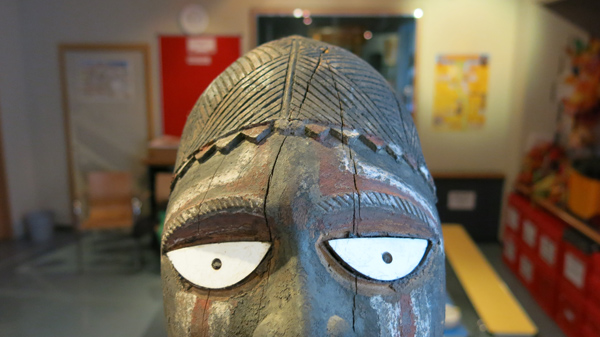 Detail of eyes of Mangaaka figure