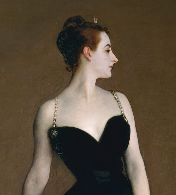 John Singer Sargent (American, 1856–1925). Madame X (Madame Pierre Gautreau) (detail), 1883–84. Oil on canvas; 82 1/8 x 43 1/4 in. (208.6 x 109.9 cm). The Metropolitan Museum of Art, New York, Arthur Hoppock Hearn Fund, 1916 (16.53)