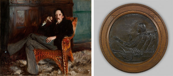 Robert Louis Stevenson (portrait and medal)