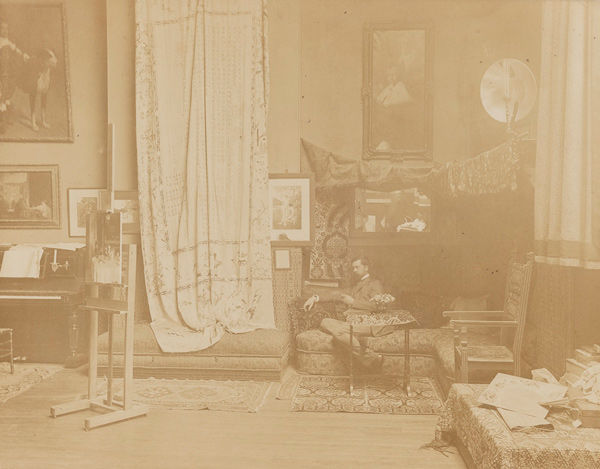 Sargent in his Paris studio
