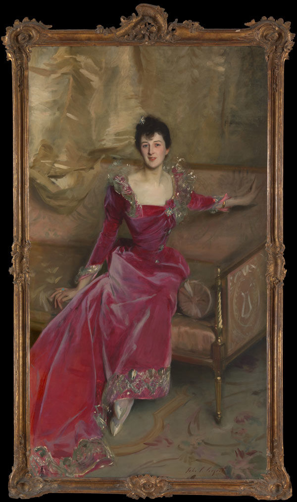 John Singer Sargent (American, 1856–1925). Mrs. Hugh Hammersley, 1892. Oil on canvas; 81 x 45 1/2 in. (205.7 x 115.6 cm). The Metropolitan Museum of Art, New York, Gift of Mr. and Mrs. Douglass Campbell, in memory of Mrs. Richard E. Danielson, 1998 (1998.365)