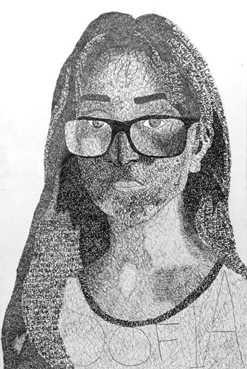Micrography Self-Portrait