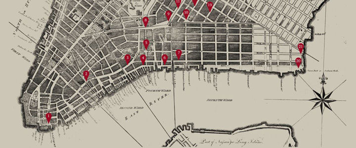 map of lower Manhattan