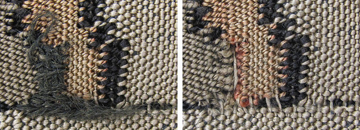 Before and after images of restoration