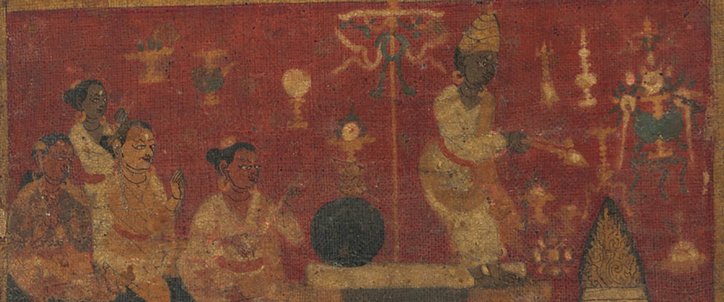 Detail of mandala showing ritual
