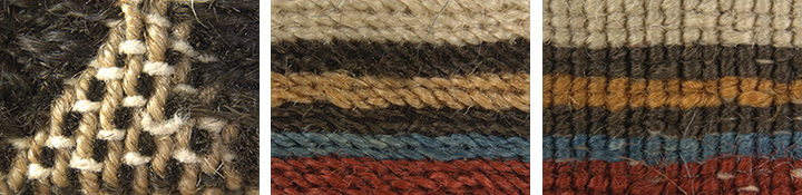 Detail of woven fabric showing weave