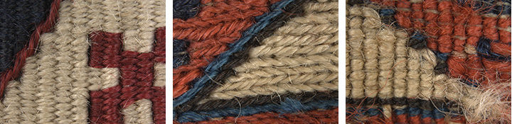 Detail of woven fabric showing weave
