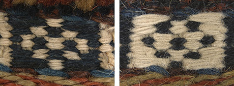 Detail of woven fabric showing weave