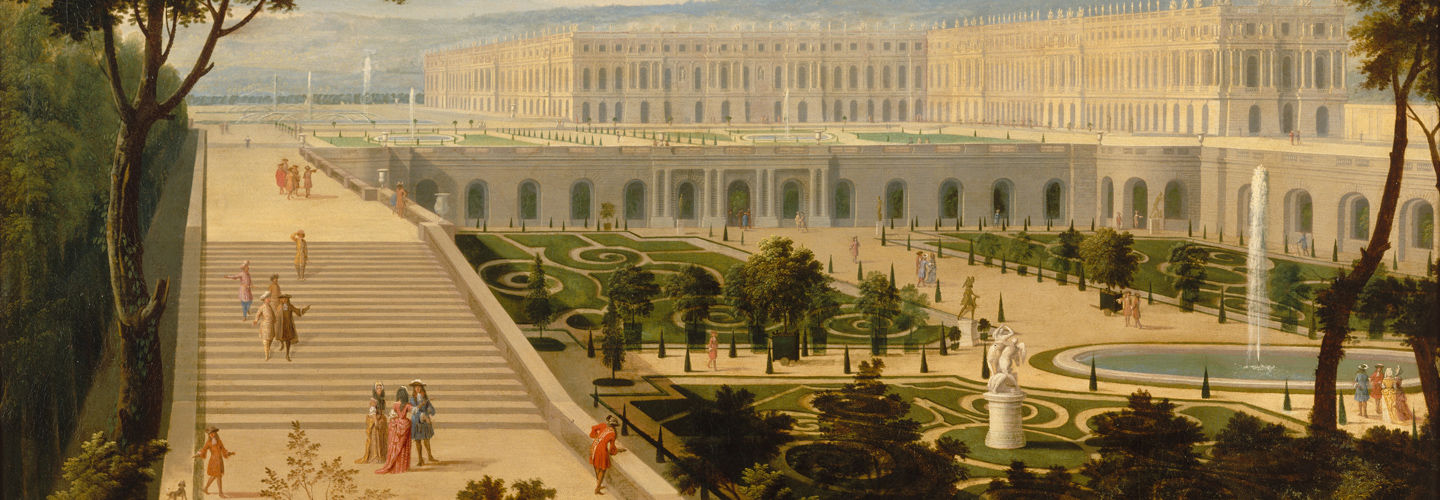 View of the Château de Versailles and the Orangerie