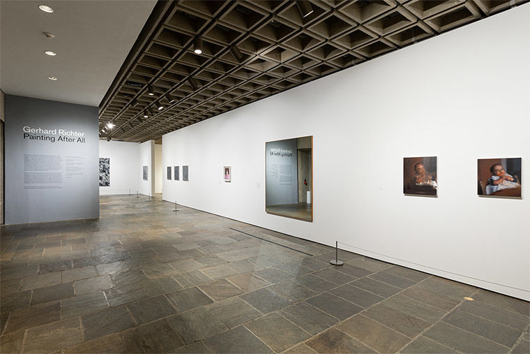 Installation view of Gerhard Richter: Painting After All at The Met Breuer