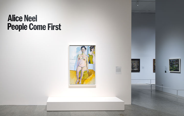 Installation view of Alice Neel: People Come First