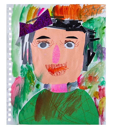 Paper Self-Portraits for Third Grade