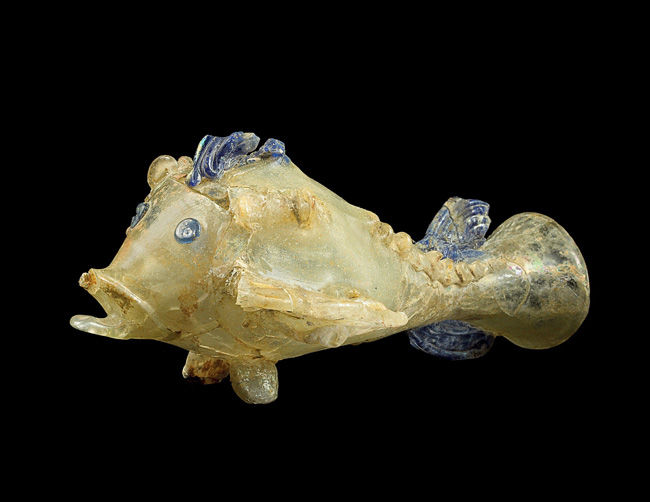 Flask in the shape of a fish