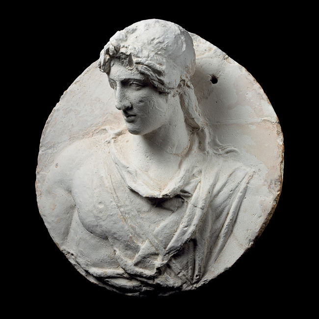 Medallion with a bust of a youth