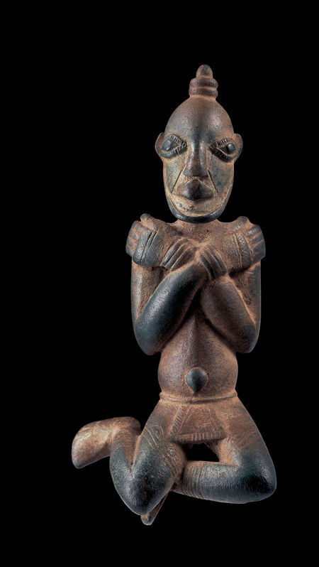 Pendant: Kneeling Male Figure