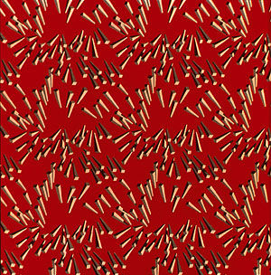 "Americana Print: Pegs" Textile