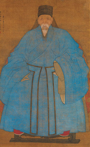 Portrait of the Artist's Great Grand Uncle Yizhai at the Age of Eighty-five