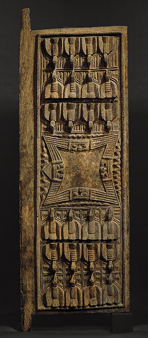 Door Panel: Birds and Divination Tray (Ilekun)