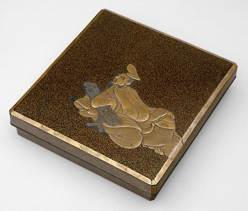 Writing Box with the Poet Kakinomoto Hitomaro