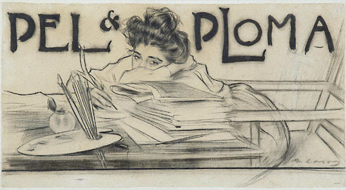 Masthead design for Pèl & Ploma