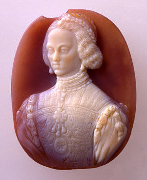 Cameo of Isabella of Portugal, wife of Charles V and mother of Philip II