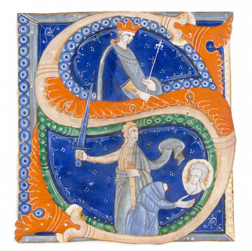 Initial S with the Beheading of Saint Paul