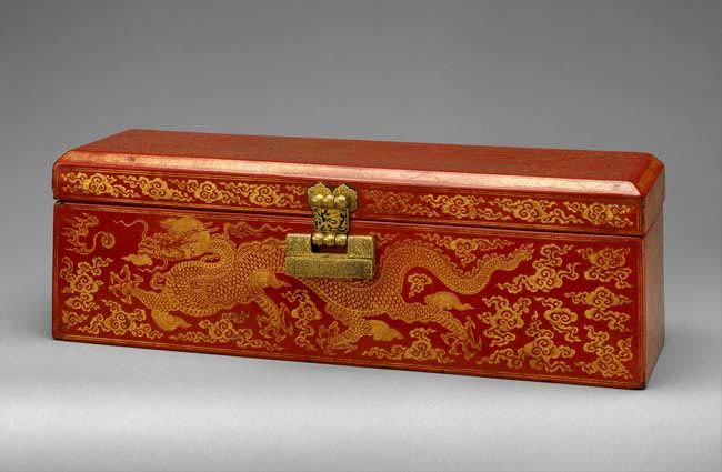 Sutra box with dragon
