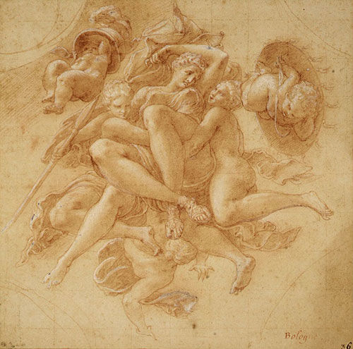 Minerva Carried to Heaven by the Graces