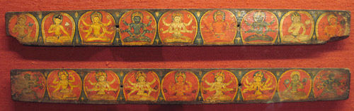 Pair of Manuscript Covers with Buddhist Deities