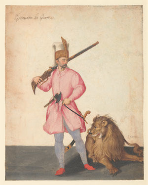 A Janissary "of War" with a Lion