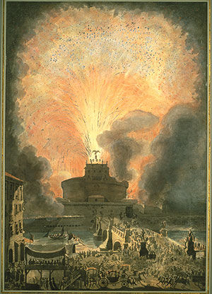 The Girandola at Castel Sant'Angelo