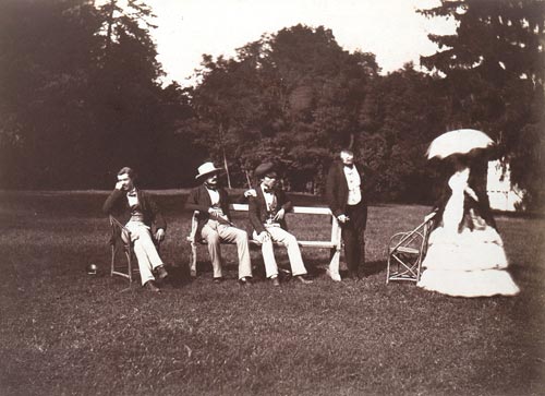 [Group at the Château de la Faloise]