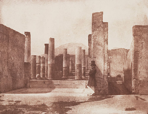 House of Sallust, Vesuvius behind, Pompeii
