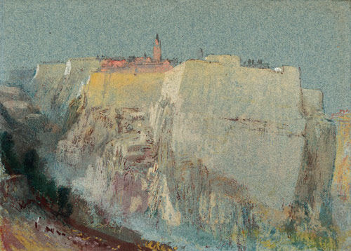 Luxembourg: The Citadel of St.-Esprit, with the Louis and Beck Bastions, ca. 1839
