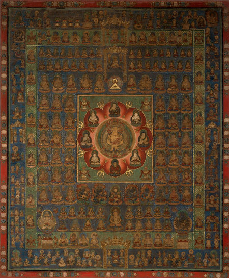 Womb World Mandala (<i>Taiz&#x14D;kai mandara</i>) from a Mandala of Both Worlds (<i>Ry&#x14D;kai mandara</i>)