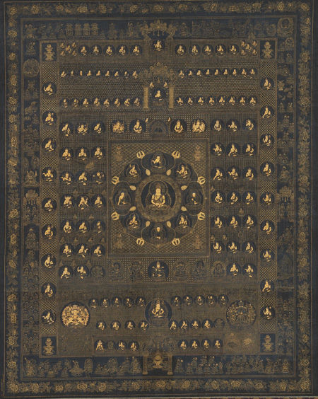 Womb World Mandala (<i>Taiz&#x14D;kai Mandara</i>) from a Mandala of Both Worlds (<i>Ry&#x14D;kai mandara</i>)