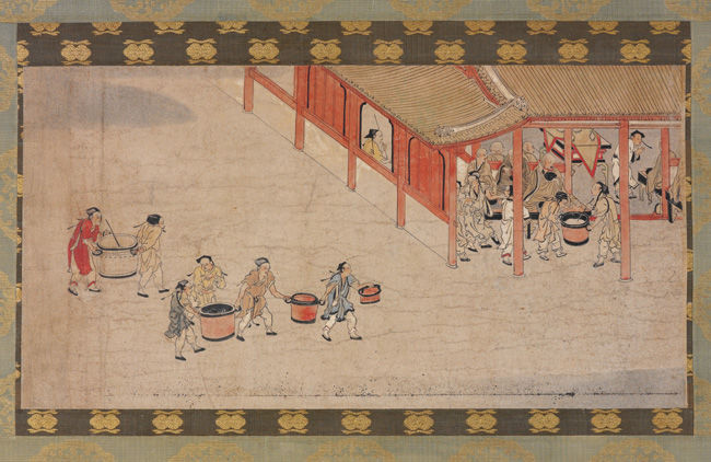 Fragment from the <i>Illustrated Chronicle of the Great Master from K&#x14D;ya</i> (<i>K&#x14D;ya daishi gy&#x14D;j&#x14D; zue</i>)