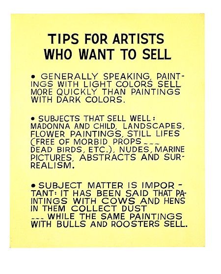 Tips for Artists Who Want to Sell