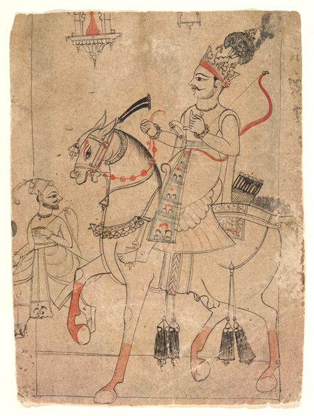 Nobleman on horseback