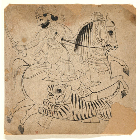 Nobleman Hunting a Tiger