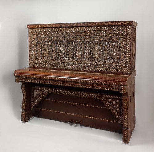 Piano and case