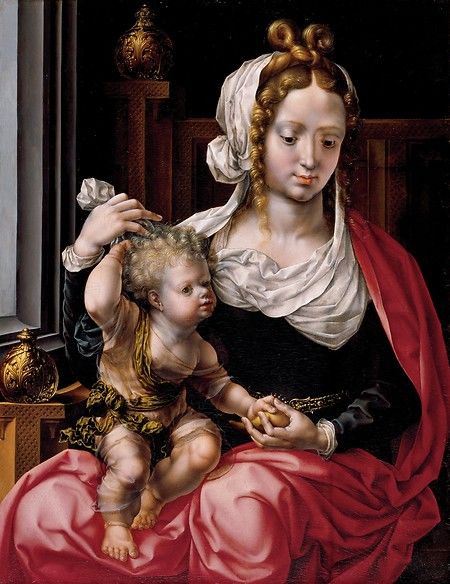 Virgin and Child (Center Panel from The Norfolk Triptych)