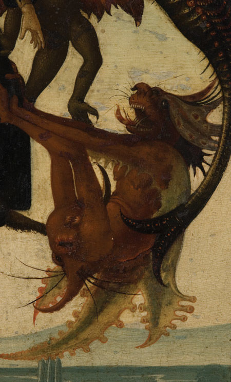 Detail before cleaning and restoration